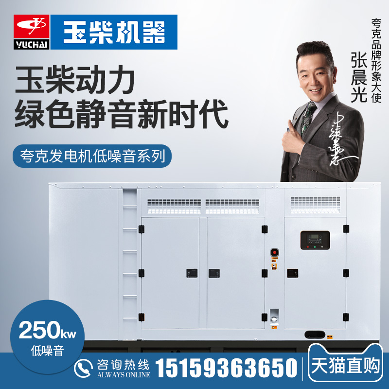 Quark Guangxi Yuchai 250kw diesel generator set YC6MK420L-D20 kW silent construction site farm