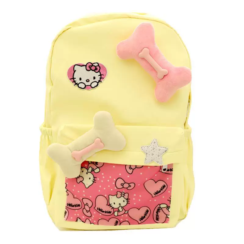 Hello Kitty, hello kitty, backpack, cute cartoon capacious bag