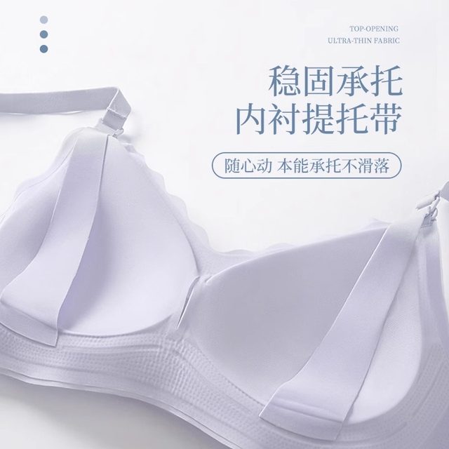 Nursing Bra, Summer Thin Style, Anti-Sagging, Push-Up, Postpartum Breastfeeding Special Bra, Ultra-Thin Bra for Pregnant Women during Pregnancy