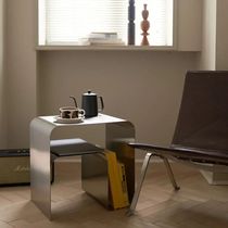Antique Minimalist Stainless Steel Bedside Table Side Table
