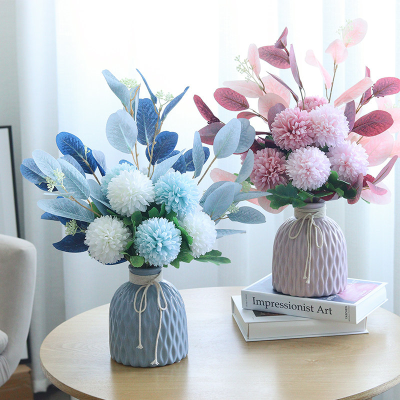 Fake Flower Simulation Flower Room for Nordic Home Decoration Bunker Chamber with Silk Flower Art Table Flower Flower Flower