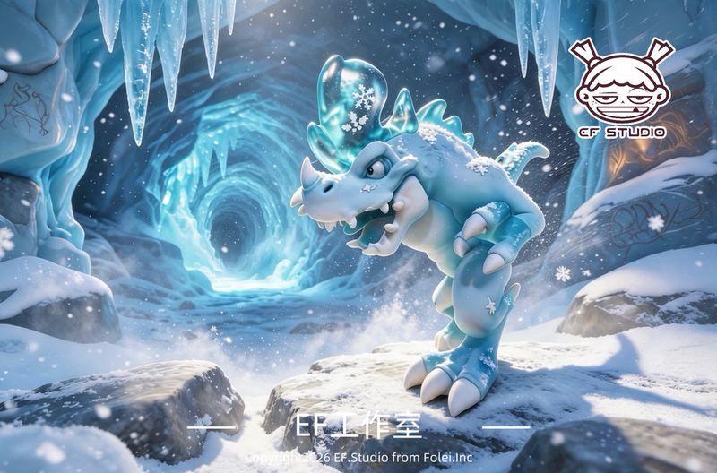 Stone Age Pet: Ice Man Dragon Lofis Limited Edition Pet, Includes a Pet Id Collection Card