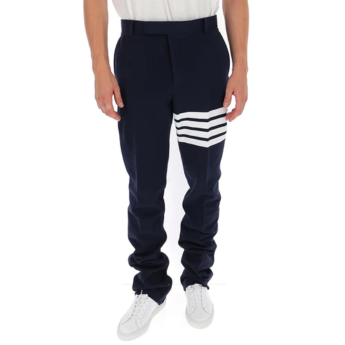 Thom Browne /Том Браун Мужские синие хлопковые повседневные брюки MTU187A-00535-415