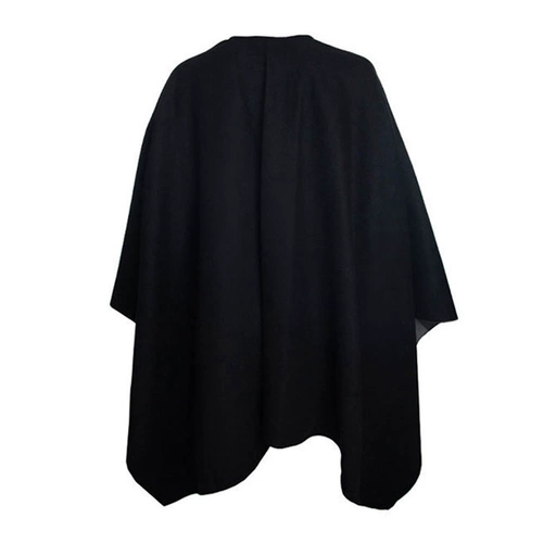 Burberry, черная кашемировая шерстяная накидка, классический плащ, шарф