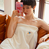 Bath towel can be worn female ins Wind cotton summer thin water absorbent quick-drying not easy to lose hair hairdressing three Bath skirt