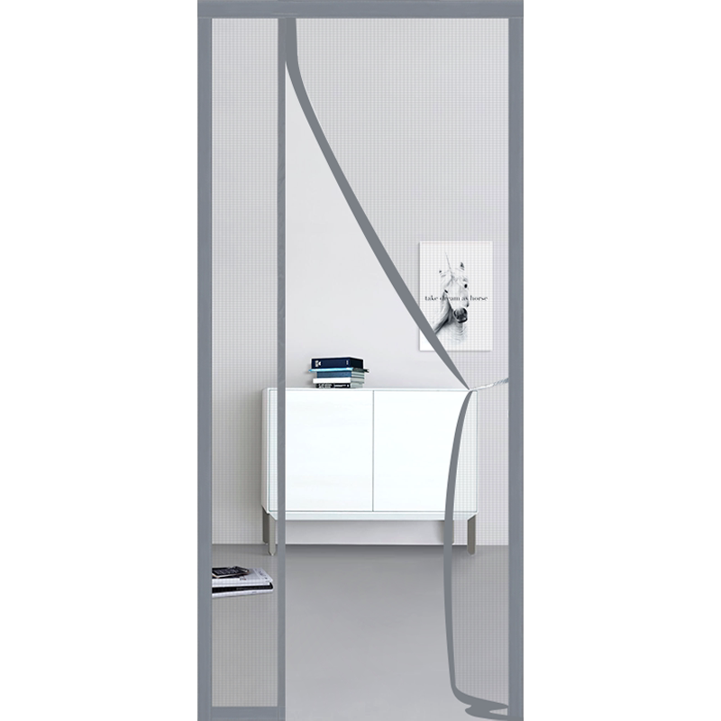 Side opening style anti-mosquito door curtain