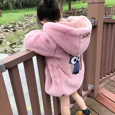 Children's winter clothes Rex rabbit hair thickened rabbit fur fur coat hair girl boy girl baby Princess female treasure foreign pie