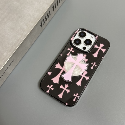 Chrome Hearts – Cross Stitch Purple – 16, 15, 14, 13 For Girls iPhone Case