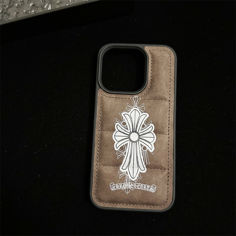 Chrome Hearts Puffy Quilted Cross iPhone Case