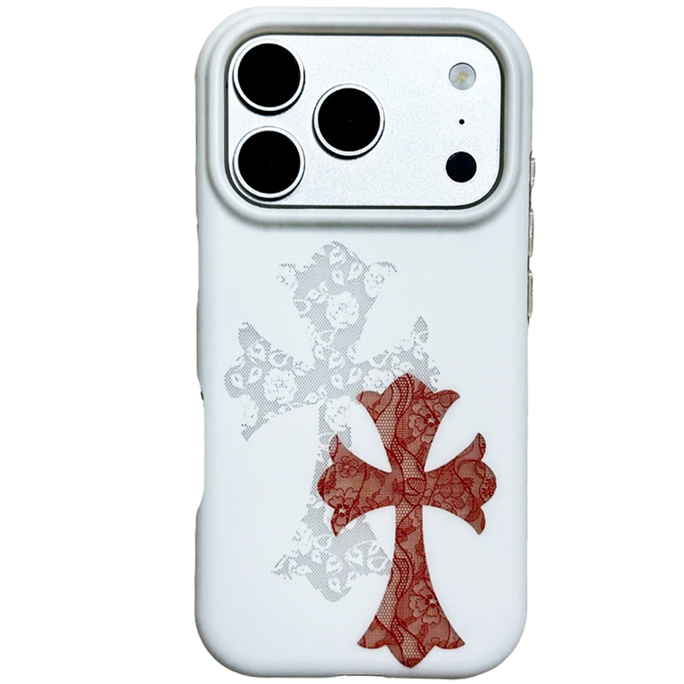 Lace Cross Gothic Floral iPhone Case
