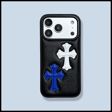 Matte 3D Cross Pattern Pebbled Synthetic Leather – Pro/Plus/Max/Air – 17, 16, 15, 14, 13, 12 iPhone Case