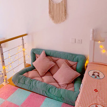 Sloth sofa Dual-use bed folding recliner Couch Tatami Single Double Net Red Mini Girl Bedroom Balcony Adorable