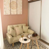 Sofa Small House Type Rental Room With Small Sofa Double Economy Type Simple Mini Internet Red sofa rental house