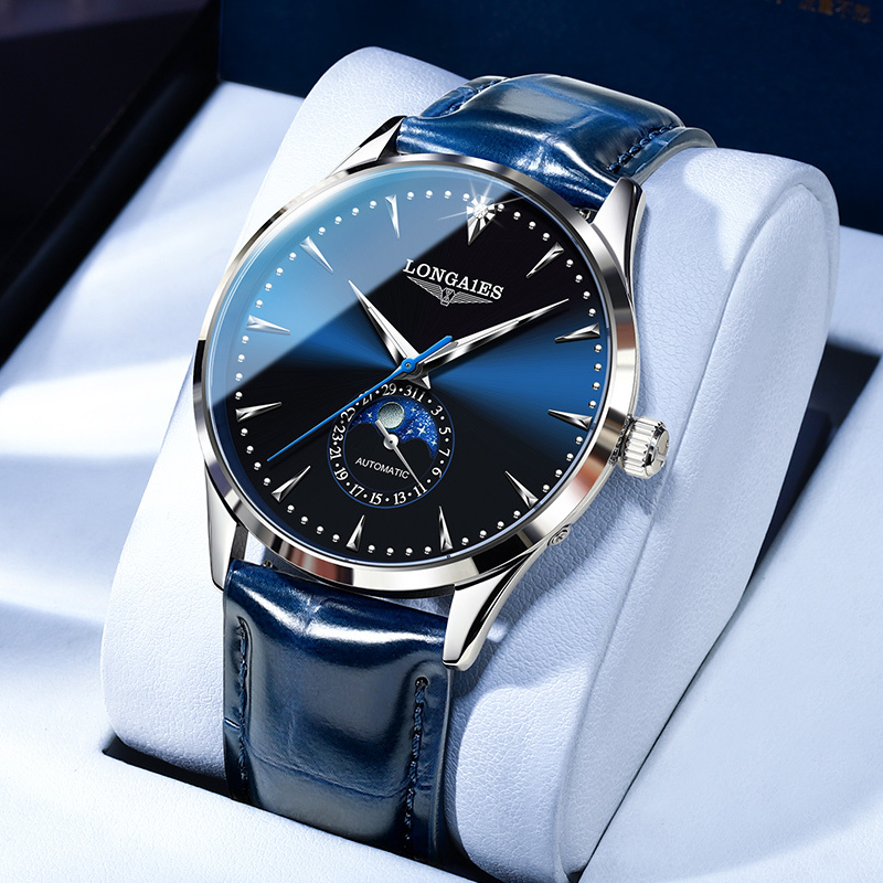 Swiss Genuine Wanderer Watch Men's Automatic Mechanical Watch Business Fashion Special Edition Luminous Waterproof