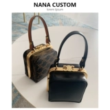 Портативная коробка, барсетка, сумка через плечо, маленькая маленькая сумка клатч, помада, кошелек, коллекция 2022, из натуральной кожи