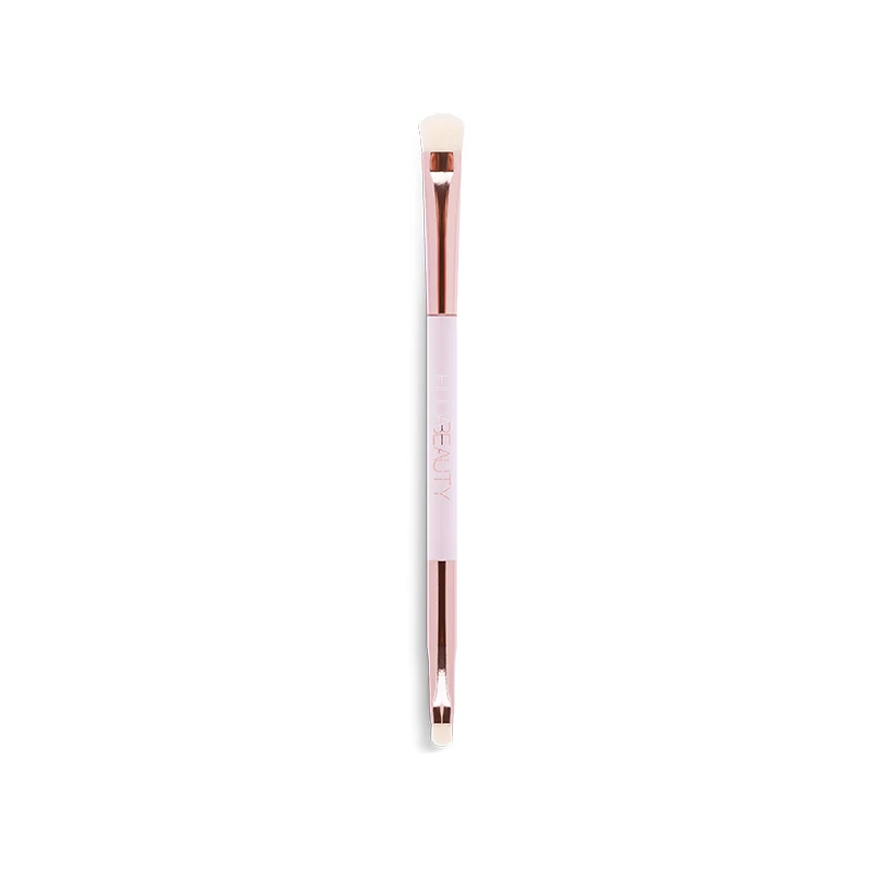 HUDABEAUTY мягкая двойная головка кисть для теней века порог Стабильная снайперская кромка мягкая и тонкая