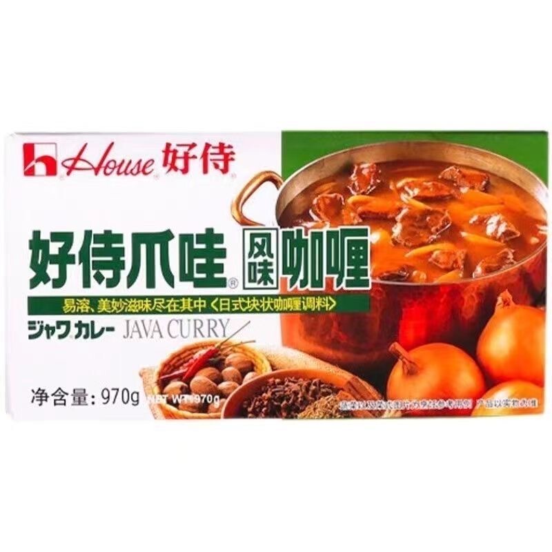 Hao Shi Javanese Curry Original Flavor Curry Whole Box Spicy 970 Commercial Japanese Chicken Rice Fish Ball Seasoning