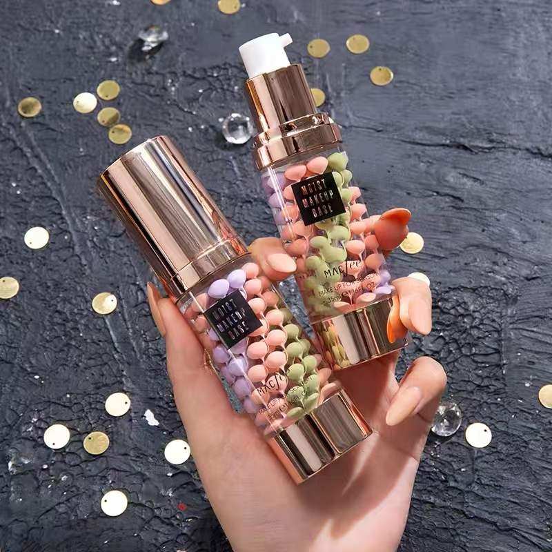 Lanlam Tricolour Isolation Cream Makeup Front Breast Base Makeup Mask moisturizing and moisturizing invisible pores control Oil resistant UV