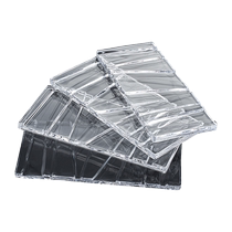 Crystal hanging piece transparent square crystal brick landscape wall partition wall concave and convex entrance solid glass brick large bar