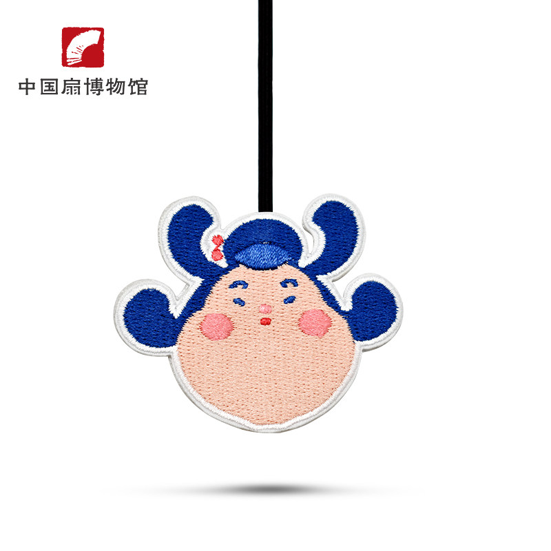 (China Fan Museum) Huafeng Xishang embroidery cloth sticker bookmark cartoon classical Chinese style cultural and creative