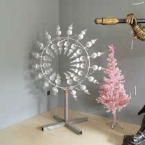 Outdoor stainless steel art wind sculpture electric landscape decorative device ornaments factory direct customization