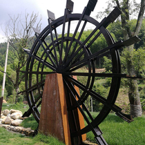 Custom installation (anti-corrosion wood)landscape waterwheel outdoor large and small garden landscape electric wooden manufacturer