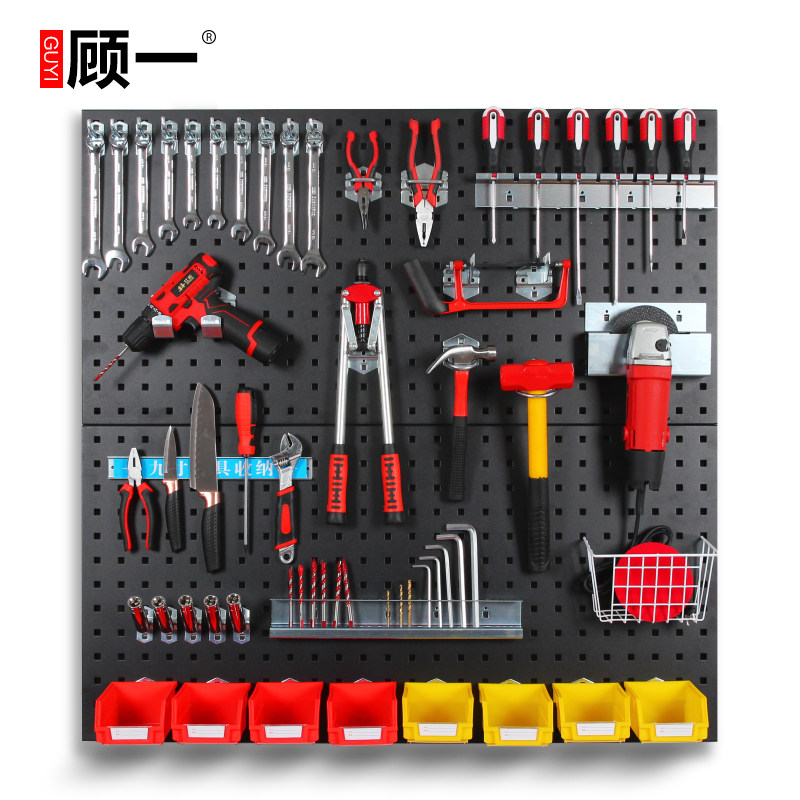 Hole Plate Hook Package Tool Hook Tool Wall Hardware Tool Rack Tool Hanging Plate Hole Hole Board Hook Set