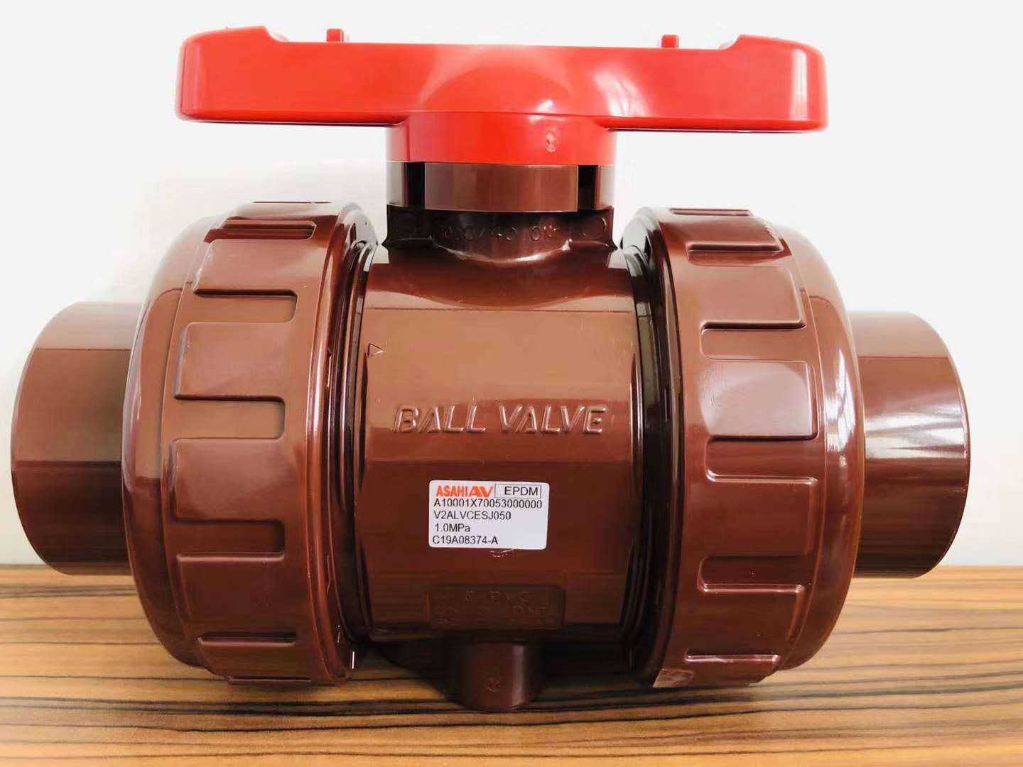 Japan ASAHI Xu Organic material AV by Order HT-PVC ball valve CPVC High temperature resistant industrial live baton ball valve