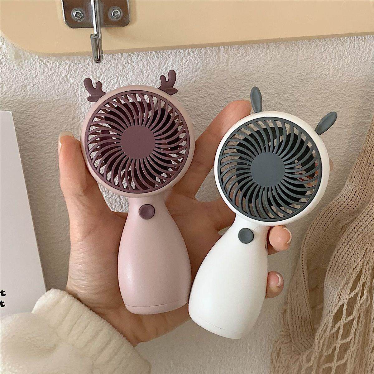 Home girls' bursting little things cartoon electric fan classroom girl cute heart small creative fan