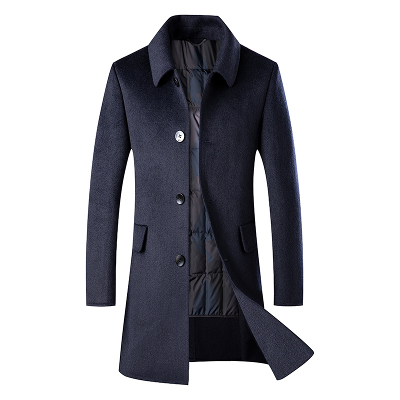Gats up the code double face, the big coat man in the middle of the winter season the new flap thickened wool, and the chubby jacket.