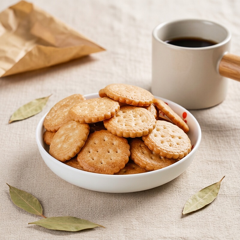 Imported Food Xingqi Thin Crispy Round Biscuits 84g*5 Bags Breakfast Office Casual Snacks Afternoon Tea Imported Food Xingqi Thin Crispy Round Biscuits 84g*5 Bags Breakfast Office Casual Snacks Afternoon Tea
