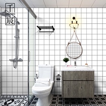 Wallpaper self-adhesive bathroom waterproof moisture-proof tile stickers Toilet special wallpaper toilet bathroom kitchen wall stickers