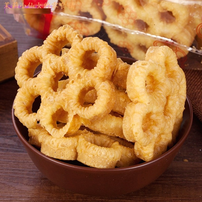 Plum crisp with zero food Chaoshan specie sugar ring Guangdong deep-fried honeycomb cake old pastry nostalgia 80 rear childhood snack