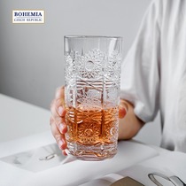 BOHEMIA Czech imported crystal 500PK classic retro whisky cup high flat cup luxury