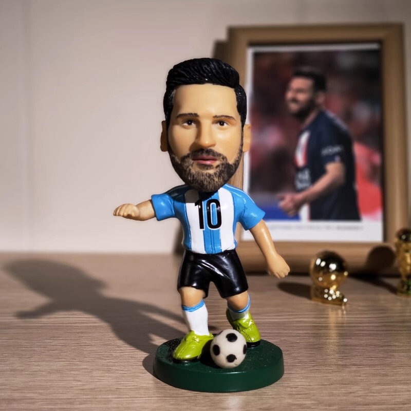 Messi Ronaldo Doll Model Doll Fan Figure Ornament Football Doll Neymar Mbappe Birthday Gift