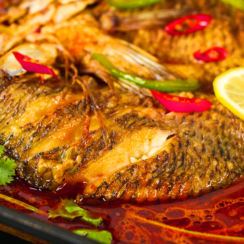 国溢双湖 半成品腌制家庭烤鱼 770g*3件 双重优惠折后￥79.9包邮