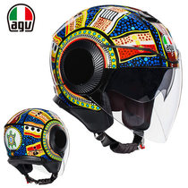 New AGV helmet men motorcycle double lens locomotive 3 4 half helmet Four Seasons universal Spring Summer men and women
