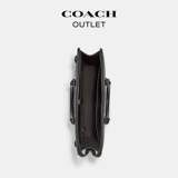 [Подарок на День святого Валентина] Мужской классический портфель на молнии COACH/Coach Outlet с логотипом GRAHAM