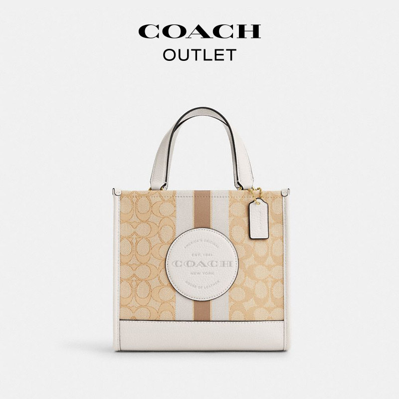 [New Year's Gift] COACH Outlet Women's Coach Patchwork Dempsey No. 22 Tote Bag