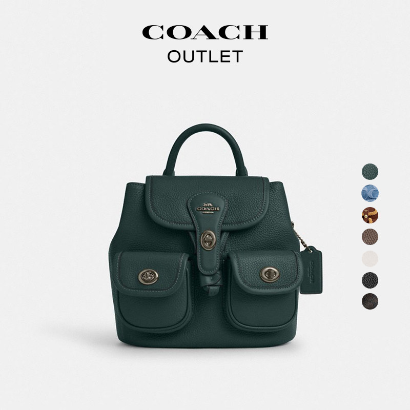 [New Year's Gift] COACH Outlet Women's Classic Logo Presbyopic Print Hadley Backpack