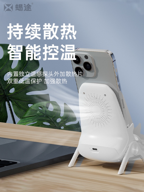 Super Fast Charging Wireless Phone Charger Compatible with Apple, Huawei, Vivo, Oppo, Xiaomi 14/13 Pro Max, Android, Universal Desktop Stand with Magnetic Suction and iPhone 15 Sound Amplification Base