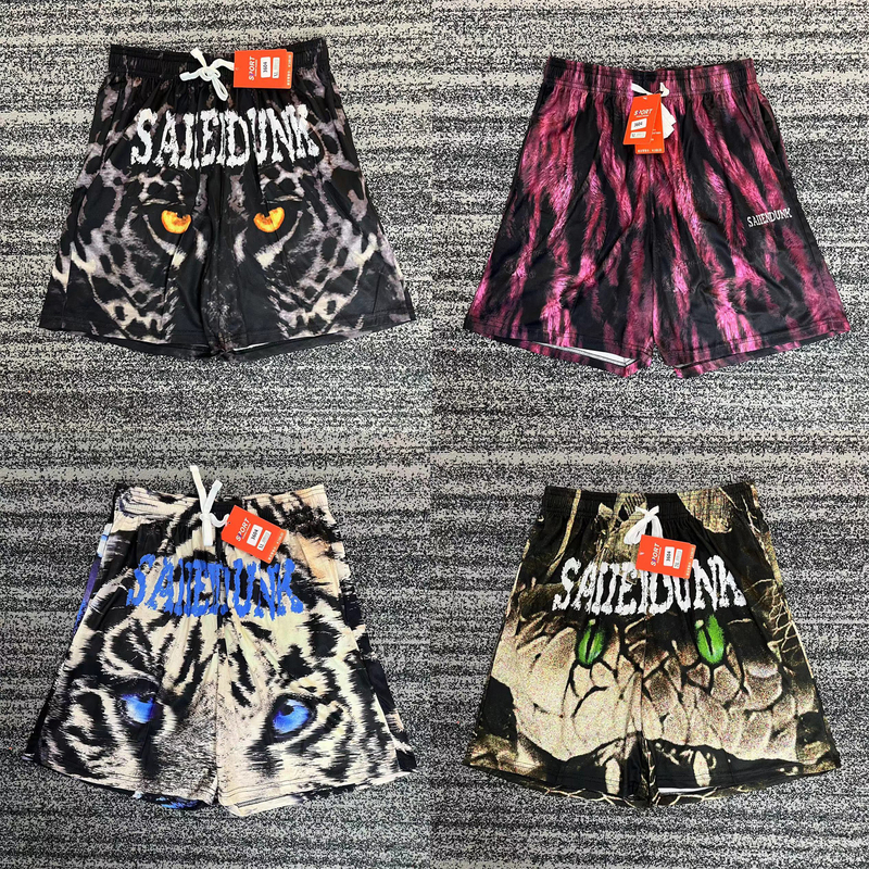 Animal Series Summer New Sports Basketball Quick-Drying Shorts Breathable Skin-Friendly Digital Print Leopard Print Snake Print Quarter Pants