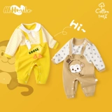 Детский демисезонный осенний хлопковый комбинезон для новорожденных, демисезонная пижама подходит для мужчин и женщин, комплект для девочек, боди