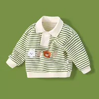 Зеленая полоса бейбби кольцевая ткань