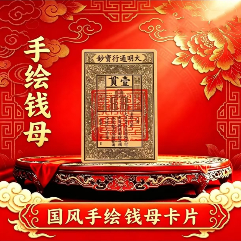 [Recommended by Master] Chinese-Style Money Charm for Attracting Wealth and Prosperity, Can Be Placed in Phone Case as a Blessing Gift