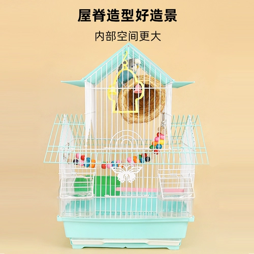 Маленькая птичья клетка пион жемчужная птица птицы и птицы вилла металлическая крыша декоративная клетка