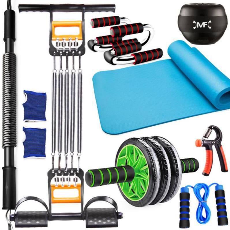 Sports machinery abdominal muscle fitness equipment hand-held household fitness stick training chest muscle stretch tension belt combination indoor Yu