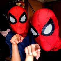 Spider-Man headgear eyes movable trembles Spider-Man headgear eyes movable adult children extraordinary black spider