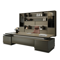 High-end CEO boss desk office desk and chair combination modern light luxury chairman leadership office desk executive desk