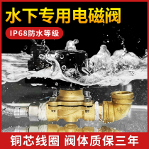 Yueer waterproof solenoid valve 220v24V outdoor fountain normally closed electromagnetic discharge electric control switch 6 points 1 inch